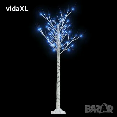 vidaXL Коледно дърво 140 LED 1,5 м синьо върба закрито/открито（SKU:328678）, снимка 1