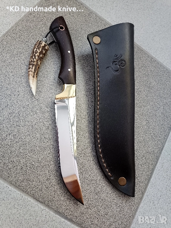 Ръчно изработен ловен нож от марка KD handmade knives ловни ножове , снимка 1