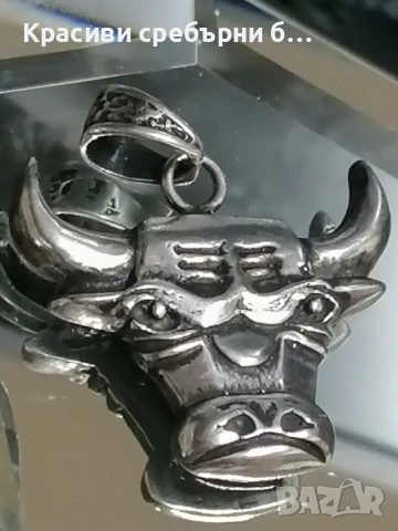 Масивна сребърна висулка над 11гр, снимка 4 - Колиета, медальони, синджири - 53027751