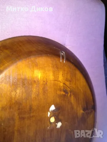 Чиния за стена с народни мотиви дърворезбована фи 30см, снимка 5 - Декорация за дома - 50113608