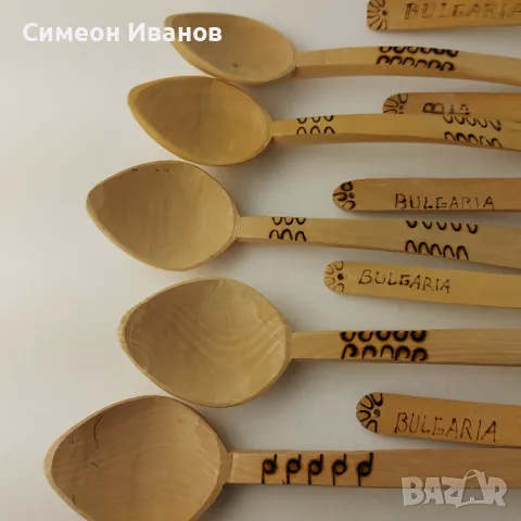 Лот от 10 броя дървени лъжици сувенири  B0096, снимка 2 - Антикварни и старинни предмети - 48691874