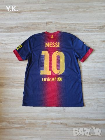 Оригинална мъжка тениска Nike Dri-Fit x F.C. Barcelona x Messi / Season 12-13 (Home), снимка 3 - Тениски - 46084848