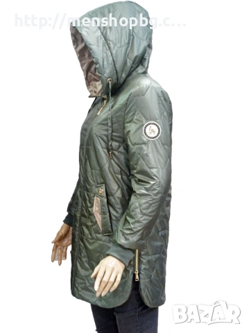 Елегантно пролетно яке - зелено, снимка 2 - Якета - 53623628