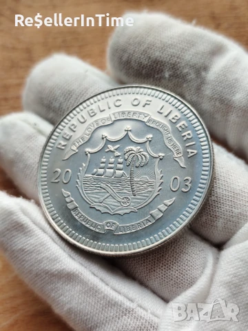 Възпоменателна монета 10 Dollars New European Currency, снимка 2 - Нумизматика и бонистика - 50760152