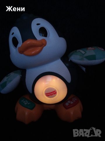 Интерактивна бебешка играчка пингвин Fisher Price Valentine The Penguin , снимка 6 - Музикални играчки - 45489795