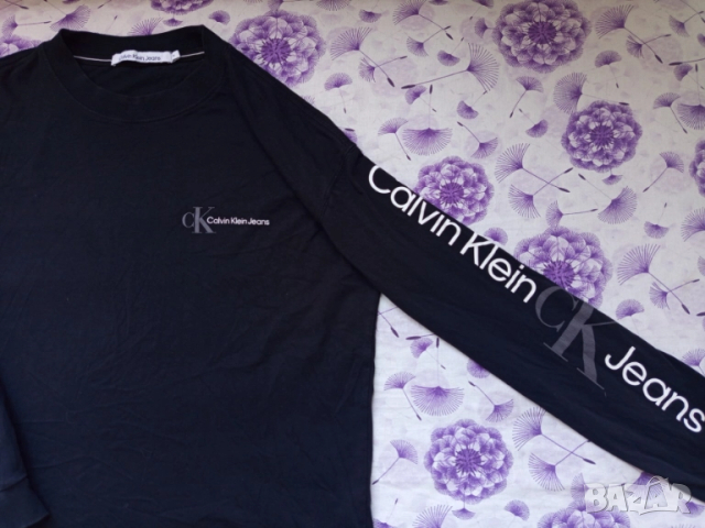 Calvin Klein L мъжка блуза, снимка 2 - Блузи - 52071446