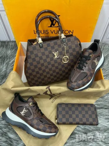 дамски маратонки, чанта / раница и портмоне louis vuitton , снимка 9 - Чанти - 46877778