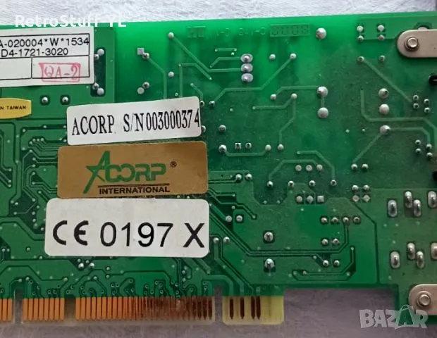 Ретро вътрешен dial-up модем Conexant FM-56PCI, PCI slot, снимка 3 - Други - 49262248