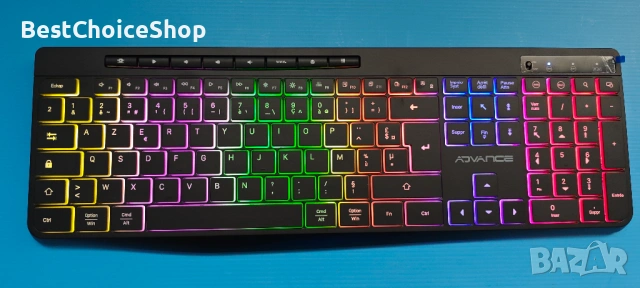 Advance R-Type Plus – безжичен клавиатура + мишка с RGB (презареждаема), снимка 4 - Клавиатури и мишки - 54093470