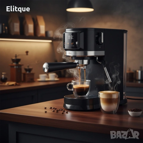 Еспресо машина Oliver Voltz OV51171O, 1575 W, 20 бара, Крема диск, LED дисплей, снимка 5 - Друга електроника - 53536201