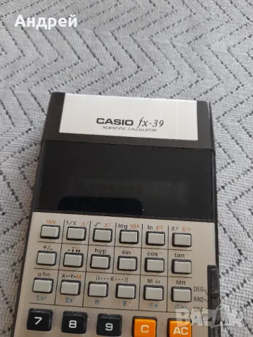 Стар калкулатор Casio FX-39, снимка 2 - Други ценни предмети - 47076893