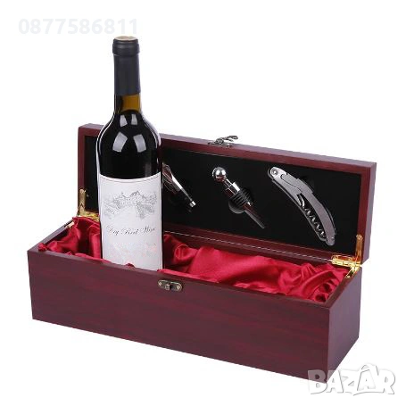 НОВА ДЪРВЕНА КУТИЯ С АКСЕСОАРИ ЗА ВИНО И ШАХ.ЛУКСОЗНИ ПОДАРЪЧНИ СЕТОВЕ ЗА ВИНО.ЛУКСОЗЕН СЕТ ЗА ВИНО+, снимка 3 - Подаръци за мъже - 53737155