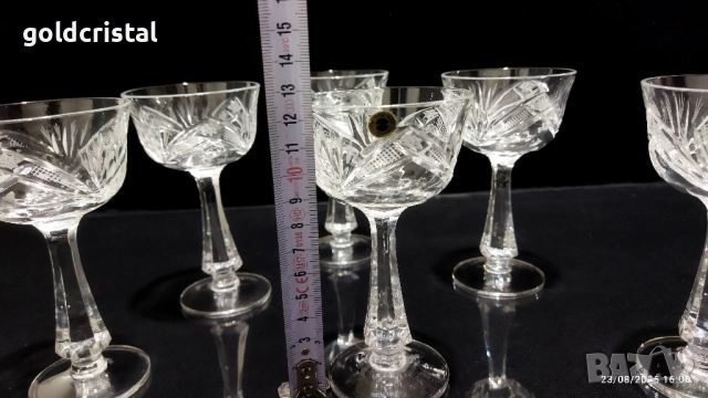 кристални чаши , снимка 4 - Антикварни и старинни предмети - 51473785