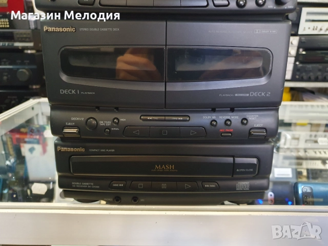 Аудиосистема Panasonic SA-CH350 В отлично техническо и визуално състояние. Лека забележка на касетит, снимка 6 - Аудиосистеми - 50782582