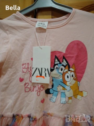 Нова рокля Zara Bingo&Bluey, снимка 3 - Детски рокли и поли - 53811971