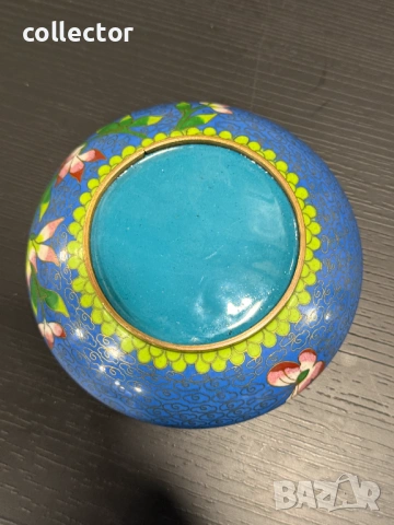 Китайска клуазонова купа / пепелник. №7993, снимка 6 - Антикварни и старинни предмети - 53944380