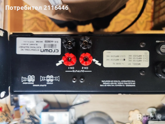 Усилвател Crown K1/Крайно стъпало Crown K1, снимка 4 - Ресийвъри, усилватели, смесителни пултове - 53956706