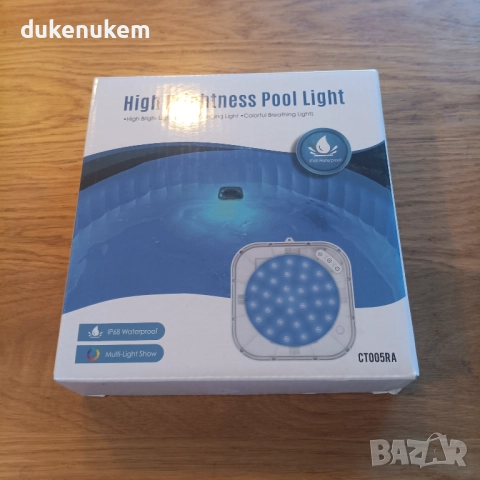 LED осветление за басейн, акумулаторно, RGBW, с дистанционно, снимка 11 - Лед осветление - 52812231