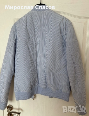 Мъжко светлосиньо яке Zara Man - размер М, снимка 2 - Якета - 52400712