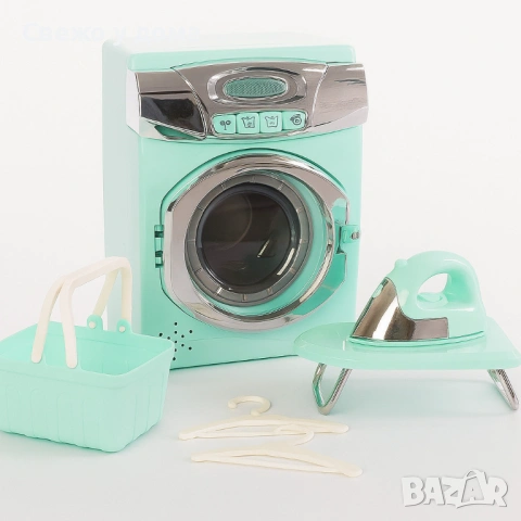 Детски комплект за пране – пералня, ютия и аксесоари, снимка 4 - Други - 53586215