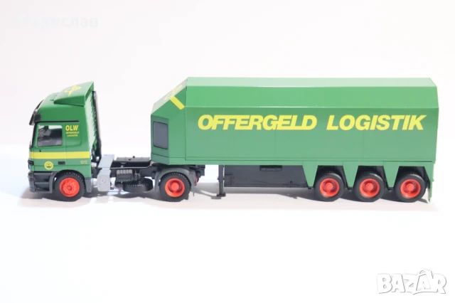HERPA H0 1/87 MERCEDES ACTROS КАМИОН МОДЕЛ ТРАНСПОРТ НА СТЪКЛО