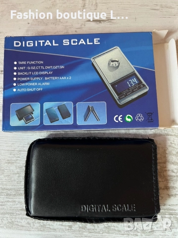 Нова дигитална електронна везна с дисплей и кожено калъфче за съхранение в кутия с упътване ❤️, снимка 2 - Електронни везни - 52389408
