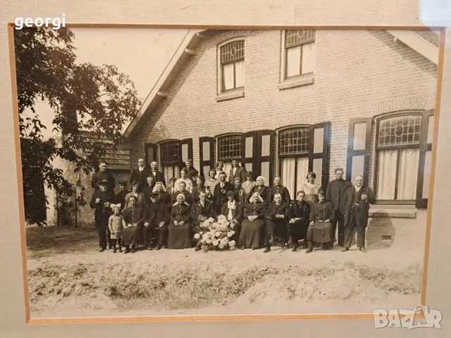 Стара холандска семейна снимка 19/5, снимка 2 - Антикварни и старинни предмети - 49267465