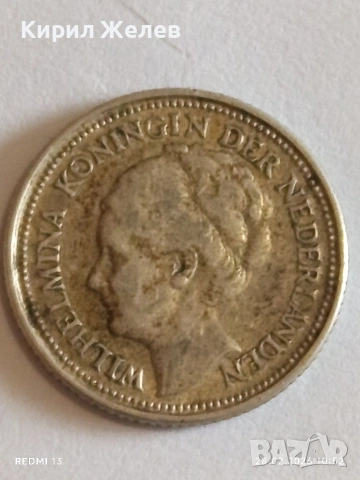 Сребърна монета 10 цента 1935г. Недерландия Кралица Вилхелмина за КОЛЕКЦИЯ 29924, снимка 6 - Нумизматика и бонистика - 53654052