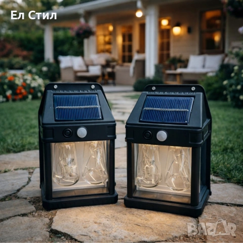 Соларна градинска лампа , снимка 3 - Соларни лампи - 53804442