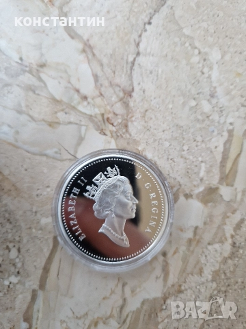 сребърна монета 1 долар 1995г, снимка 4 - Нумизматика и бонистика - 52747430