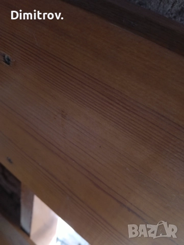 Малка дървена пейка масив, снимка 4 - Градински мебели, декорация  - 52841082