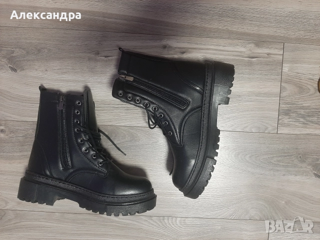 Кожени дамски боти, снимка 5 - Дамски боти - 52887578