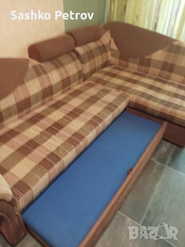 Продавам разтегателен диван, с функция сън и ракла, снимка 1 - Дивани и мека мебел - 46053747