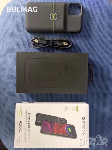 Кейс за (iPhone 11) Компактен Дизайн, Вграден (Pwer Bank) 3.8V 2000mAh 7,60Wh Безично зареждане, снимка 6 - Друга електроника - 47076536