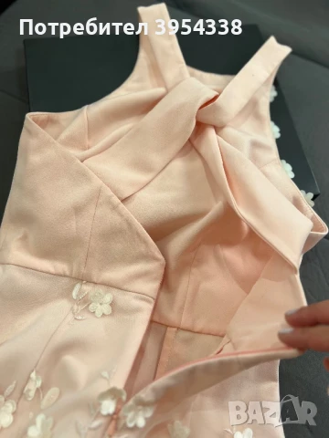 Рокля Алеса в розов цвят с цветенца , снимка 4 - Рокли - 51205637
