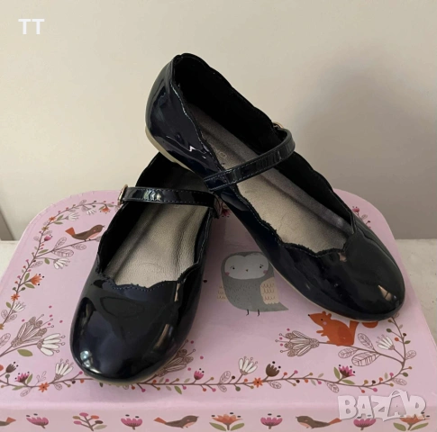 Лачени обувки балеринки Okaidi, 33/34 номер, 20.5см стелка, снимка 2 - Детски обувки - 54135415