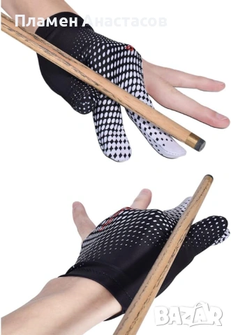 Boodun Billiard Cue Glove – професионална ръкавица за билярд (3 пръста), снимка 2 - Други спортове - 53871912