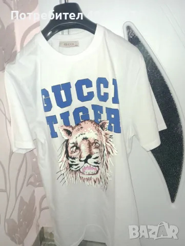 Мъжка тениска GUCCI Tiger, снимка 2 - Тениски - 48687489