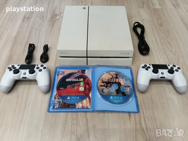 PlayStation 4 – Бял, лимитиран модел | 500GB, 180 €, снимка 3 - PlayStation конзоли - 51929821