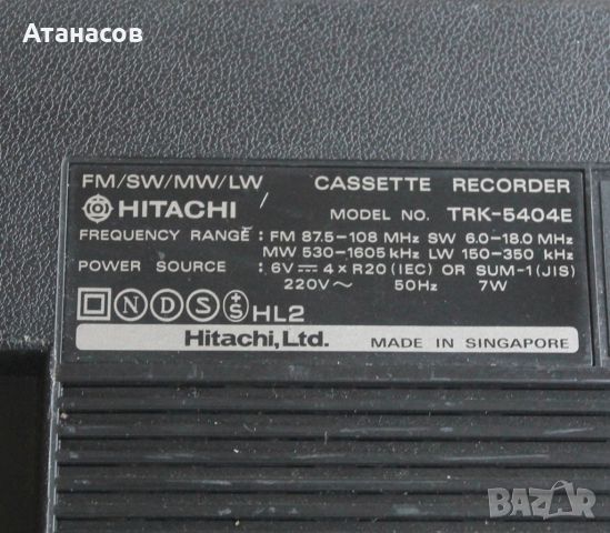 HITACHI TRK-5404Е радиокасетофон, снимка 9 - Радиокасетофони, транзистори - 45841969