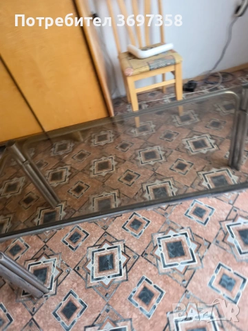 Холова маса от тръбна мебел, снимка 3 - Маси - 53191414