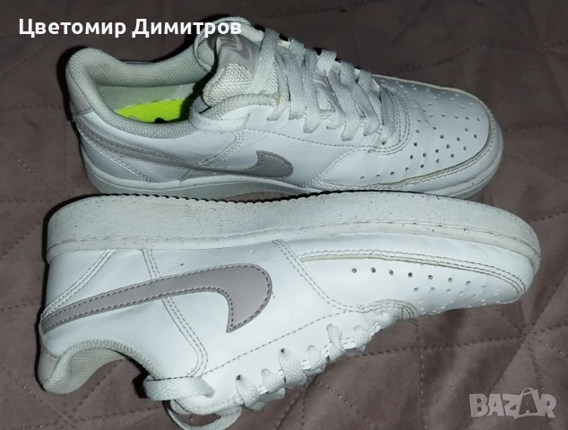 Бели маратонки Nike - качествена кожа!, снимка 2 - Детски маратонки - 51181867