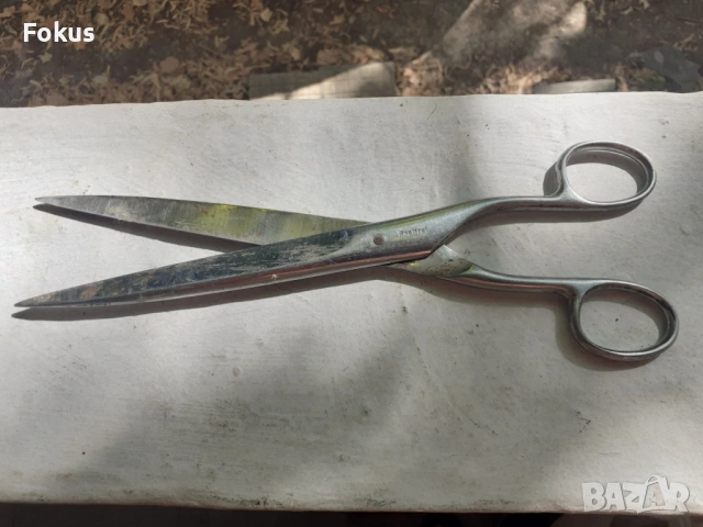 Стара голяма немска ножица с маркировка, снимка 2 - Антикварни и старинни предмети - 53307053