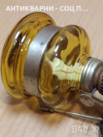 Соц Стара Газена Лампа С Огледално Отражение. НОМЕР 714., снимка 7 - Антикварни и старинни предмети - 53513858