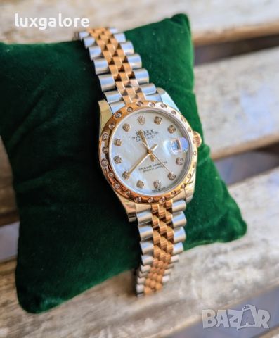 Дамски часовник Rolex Datejust 31MM Mother of Pearl с автоматичен швейцарски механизъм, снимка 2 - Дамски - 46805223