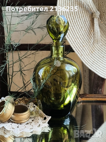 Кристална гарафа Bohemia, снимка 4 - Антикварни и старинни предмети - 51939823