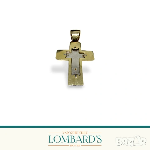 Златен кръст 14 К, N: 35507, снимка 2 - Колиета, медальони, синджири - 54042591