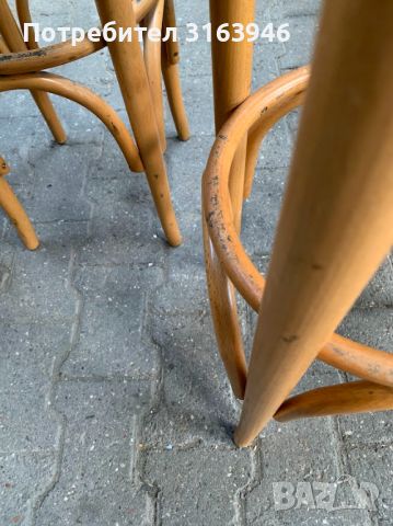 20бр. Бар стол от огънато дърво, 1950 г., виенски дървен стол в стил Thonet, снимка 6 - Столове - 46248105