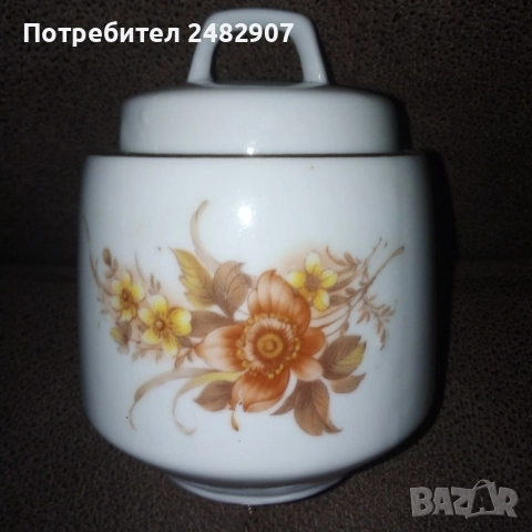 Стара порцеланова захарница, снимка 2 - Антикварни и старинни предмети - 51929197