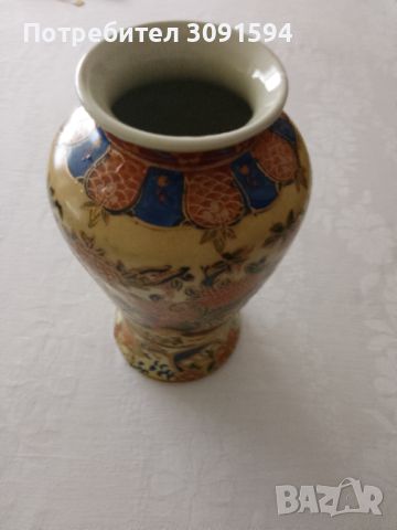 Стара ваза за цветя порцелан маркирана РИСУВАНА, снимка 14 - Антикварни и старинни предмети - 45402226